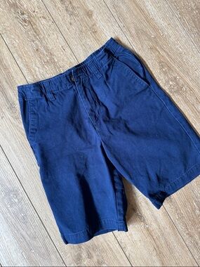 Lands End Navy Boy’s Twill Shorts Size 14 S